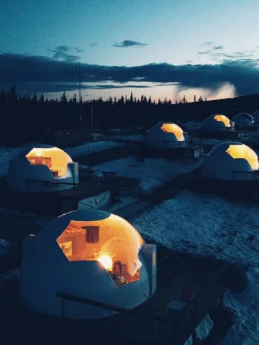 阿拉斯加追极光网红星球小屋5天4晚